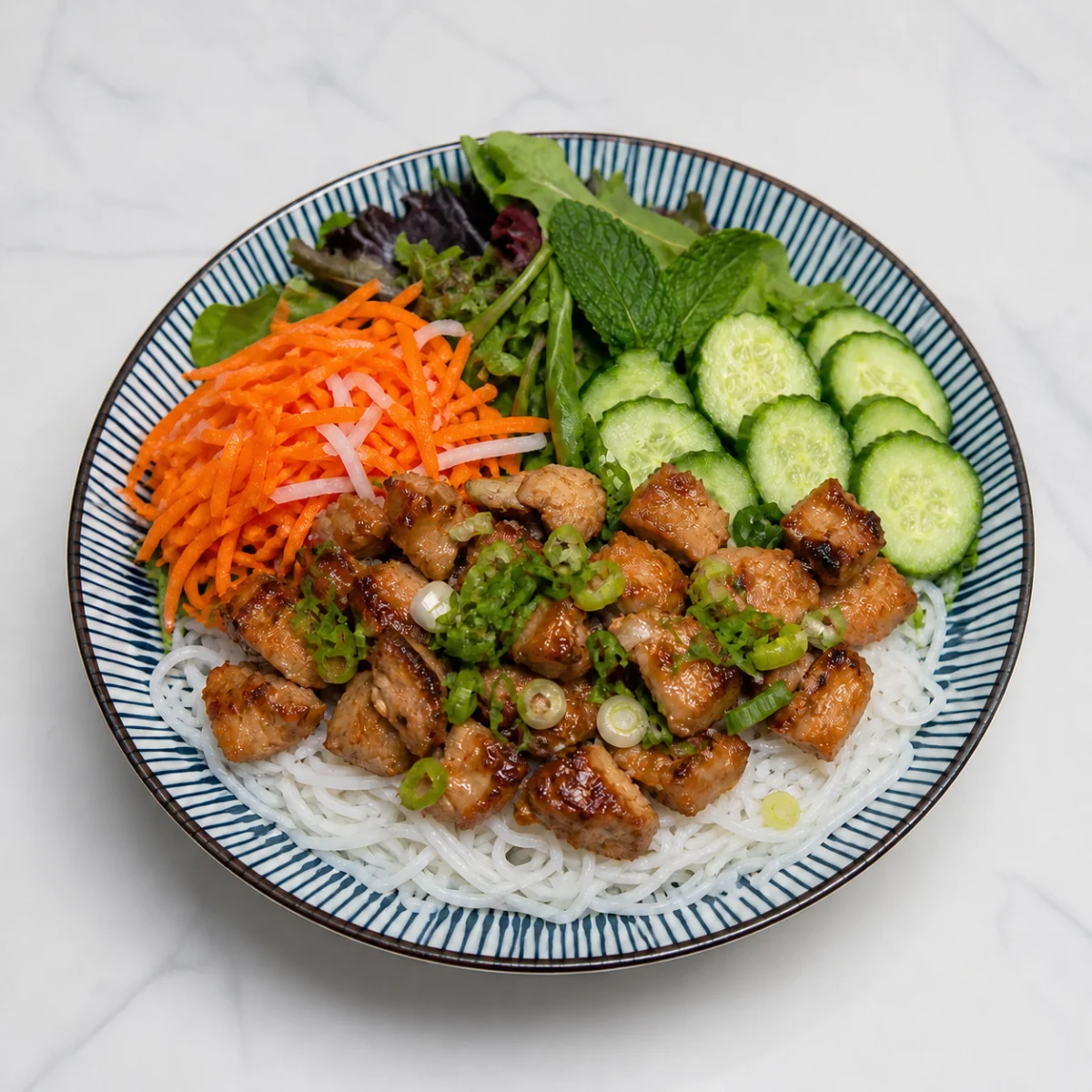 Noodle bowl with Saigon grilled chicken